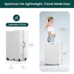 Nobl Zipperless 30" Check-In Suitcase - White