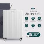 Nobl Zipperless 30" Check-In Suitcase - White