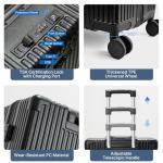 MRPLUM Hardside Carry On Luggage with USB Port