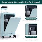 Nobl Travel Carry-On Suitcase with Spinner Wheels