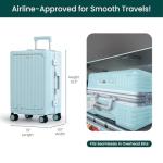 Nobl Travel Carry-On Suitcase with Spinner Wheels