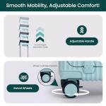 Nobl Travel Carry-On Suitcase with Spinner Wheels