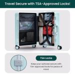 Nobl Travel Carry-On Suitcase with Spinner Wheels
