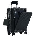 Nobl Zipperless Carry-On Luggage with USB Port