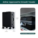 Nobl Zipperless Carry-On Luggage with USB Port