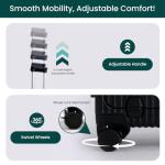 Nobl Zipperless Carry-On Luggage with USB Port