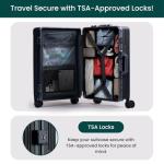 Nobl Zipperless Carry-On Luggage with USB Port