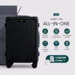 Nobl Zipperless Carry-On Luggage with USB Port