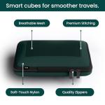 NOBL Compressible Packing Cubes Set - Forest Green