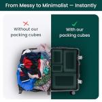 NOBL Compressible Packing Cubes Set - Forest Green