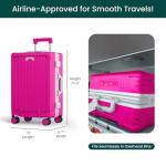 Nobl Zipperless Carry-On Luggage with Spinner Wheels