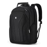 LEVEL8 Laptop Backpack, Work Backpack for Men Women, Travel Computer Bag for Business Fits 15.6" Laptop and Notebook - Black