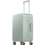 LEVEL8 Zipperless Carry On Luggage Airline Approved with Aluminum Frame, Cute Hardside Suitcase with Spinner Wheels, Metal Rolling Travel Case with Tsa Locks, 20 Inch, Light Green