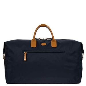 Bric's X-Bag/X-Travel 2.0 Deluxe Overnight Duffel Bag - 22" Luxury Weekender Bag for Women and Men Navy
