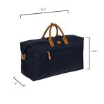 Bric's X-Bag/X-Travel 2.0 Deluxe Overnight Duffel Bag - 22" Luxury Weekender Bag for Women and Men Navy