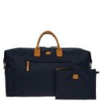 Bric's X-Bag/X-Travel 2.0 Deluxe Overnight Duffel Bag - 22" Luxury Weekender Bag for Women and Men Navy