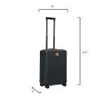 Bric's Capri 2.0 21-Inch Spinner - Luxury Carry On Luggage With Spinner Wheels - Lightweight Suitcases with Wheels Made From Durable Polycarbonate - Matte Black