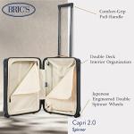 Bric's Capri 2.0 21-Inch Spinner - Luxury Carry On Luggage With Spinner Wheels - Lightweight Suitcases with Wheels Made From Durable Polycarbonate - Matte Black