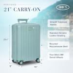 Bric's Positano 21-Inch Spinner - Luxury Carry-On Luggage With Spinner Wheels - Lightweight Suitcases Made From Durable Polycarbonate - Comes with Protective Cover - Light Blue