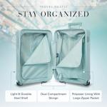 Bric's Positano 21-Inch Spinner - Luxury Carry-On Luggage With Spinner Wheels - Lightweight Suitcases Made From Durable Polycarbonate - Comes with Protective Cover - Light Blue