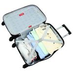Wrangler Smart Luggage Set with Cup Holder and USB Port, Navy Blue, 3 Piece