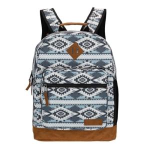 Wrangler Yellowstone Sturdy Backpack for Travel Classic Logo Water Resistant Casual Daypack for Travel with Padded Laptop Notebook Sleeve