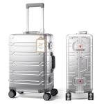 UrbanExplorer Aluminum Carry-On Luggage with Spinner Wheels