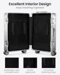 UrbanExplorer Aluminum Carry-On Luggage with Spinner Wheels