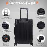 UrbanExplorer 24-Inch Heavy Duty Aluminum Luggage