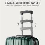 UrbanExplorer Lightweight 3-Piece Luggage Set - Green
