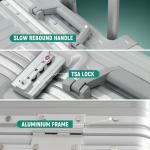 UrbanExplorer 20 Inch TSA Approved Carry-On Suitcase