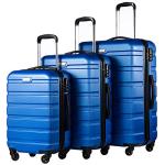Coolife Lightweight 3-Piece Hardside Luggage Set