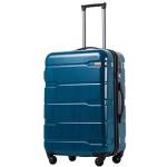 Coolife Expandable Caribbean Blue 28" Spinner Suitcase