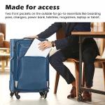 Coolife 4-Piece Softshell Spinner Luggage Set