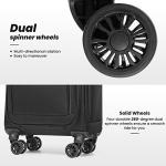 Coolife Lightweight Underseat Rolling Travel Bag