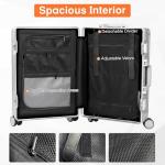 VentureVault Aluminum Carry-On Luggage with Spinner Wheels