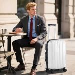 3-Piece Hardside Lightweight Luggage Set, White