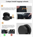 Feilario 30" Large Hardside Spinner Luggage with Cup Holder