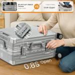 VentureVault 22 inch Zipperless Carry On Luggage
