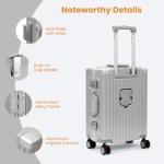 VentureVault 22 inch Zipperless Carry On Luggage