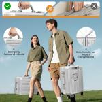VentureVault 22 inch Zipperless Carry On Luggage