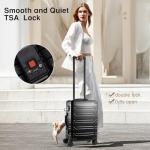 VentureVault Aluminum Carry-On Luggage with Spinner Wheels