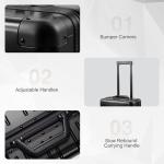 VentureVault Aluminum Carry-On Luggage with Spinner Wheels