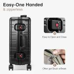 VentureVault Aluminum Carry-On Luggage with Spinner Wheels