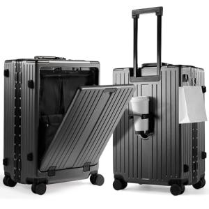 UrbanExplorer 24-Inch Spinner Luggage with Cup Holder