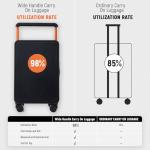 UrbanExplorer 20" Hardshell Carry On Luggage, Black