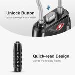 Puroma 2 Pack TSA Luggage Locks with 4 Digits