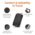 AmazonBasics 35 Inch Rolling Duffle Bag, Black