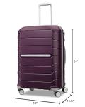 Samsonite Freeform Medium Hardshell Spinner Luggage - Amethyst