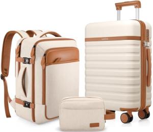 3-Piece UKEIN Carry-On Luggage Set with Backpack